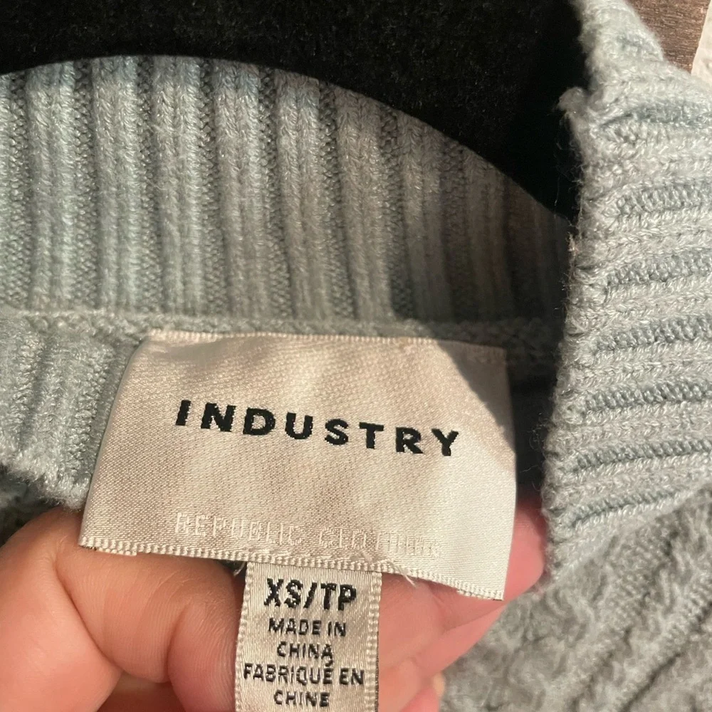 Industry Cozy‎ Knit Sweater in Soft Blue Size XS